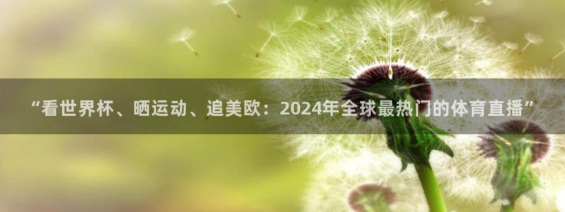 飞速体育nba直播在线：“看世界杯、晒运动、追美欧：2024年全球最热门的体育直播”